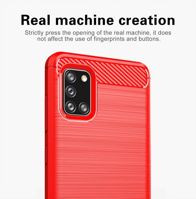 For Samsung Galaxy A72 A71 5G A51 5G Flexible Carbon Fiber Soft TPU Back Case gallery