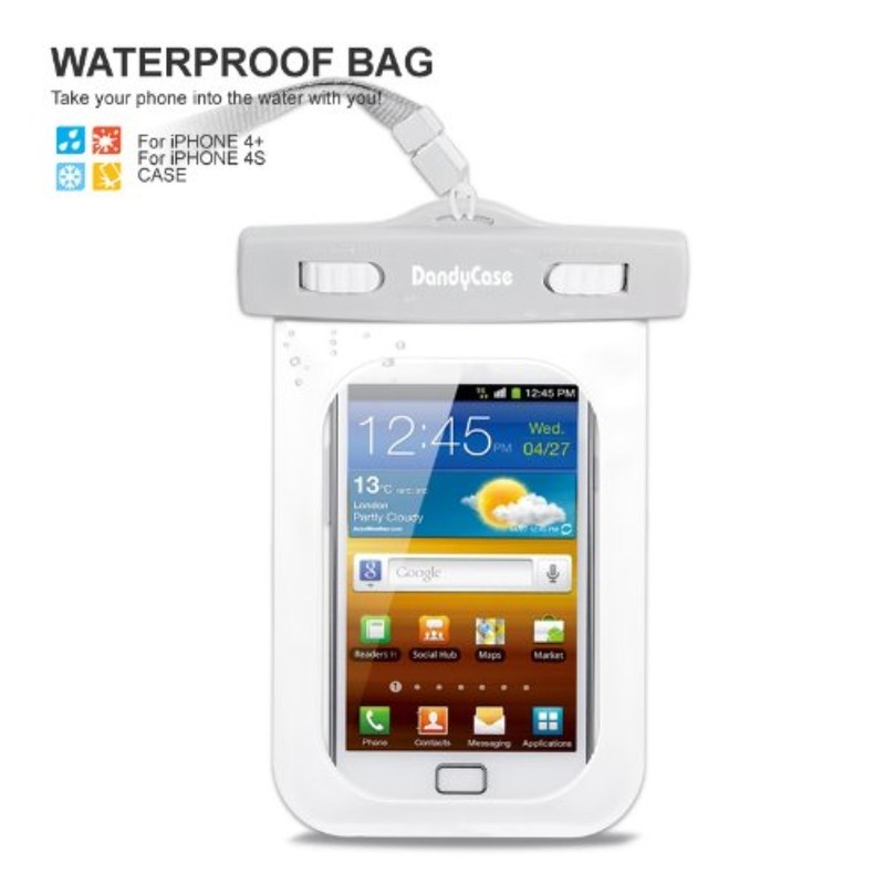 DandyCase Waterproof Case for Apple iPhone iPod Touch etc. 5″ Long or less