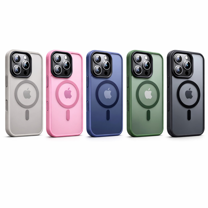MagSafe Frosted Case For iPhone 17 16 Pro Max Shockproof Cover