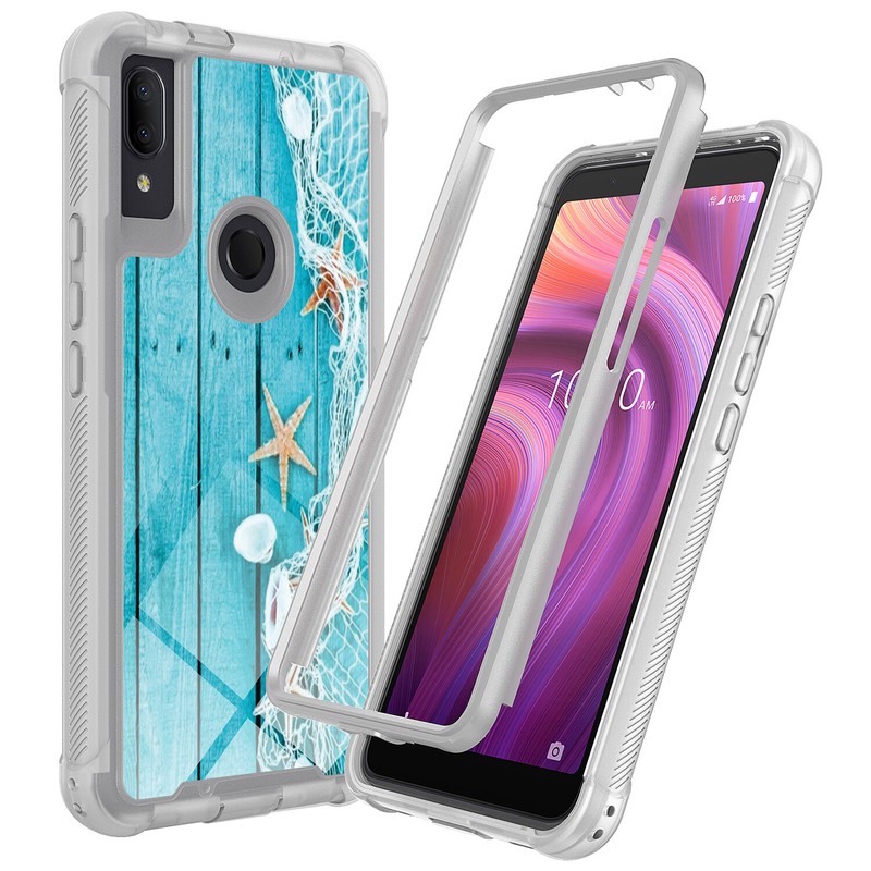 For Alcatel 3V Hybrid IMD Design Graphic Anti-Scratch Fashion Cute Colorful Case