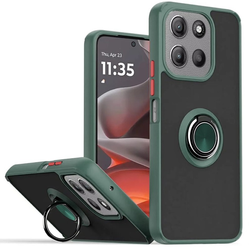 Shockproof Protective Case w/Magnetic Rotatable Kickstand for Moto G Power 2025 gallery