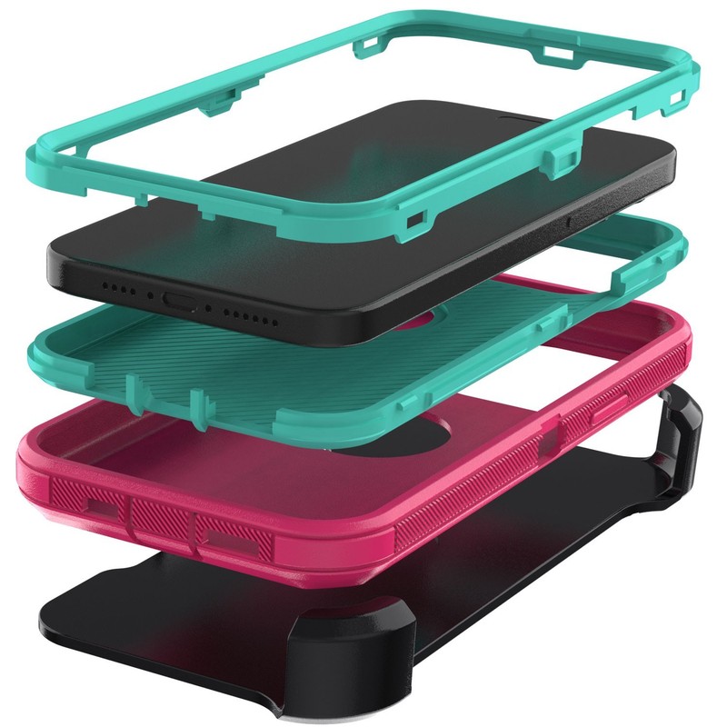 For iPhone 13 Pro Max/13 Pro/13 Phone Case Rugged Cover / Clip Kickstand Holster gallery