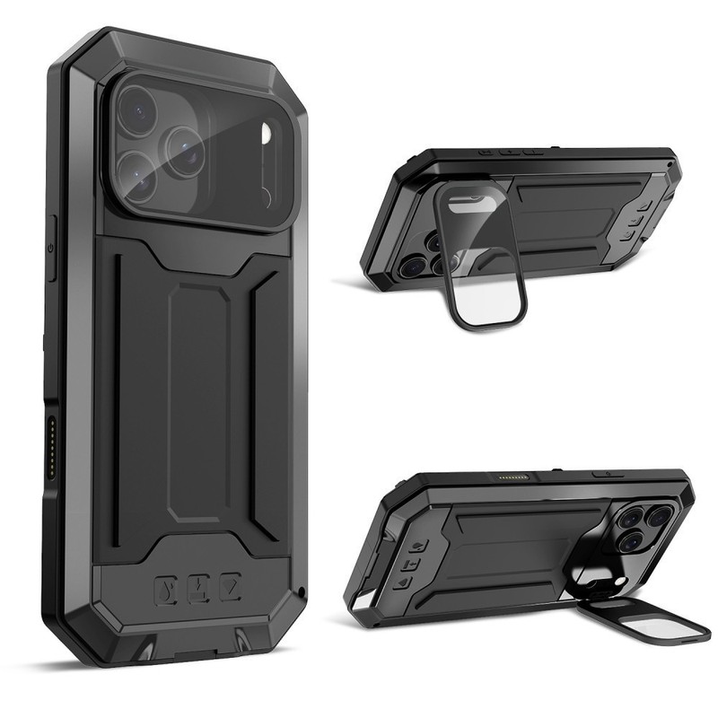 For iPhone 17 Pro Max Air Metal hard back hard silicon full Screen FULL Cover