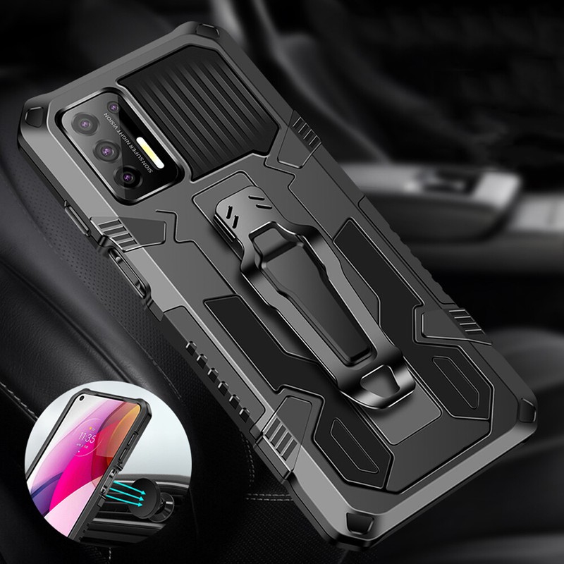 For Samsung Galaxy A04E Case, Armor Cover Belt Clip+Tempered Screen Protector