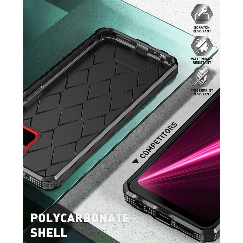 For T-Mobile Revvl 6X/Pro 5G Phone Case PC+TPU Shockproof Cover +Tempered Glass gallery