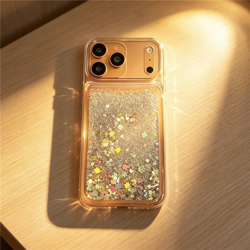Glitter Stars Quicksand Phone Case Shockproof Cover for iPhone 13 16 17 Pro Max gallery