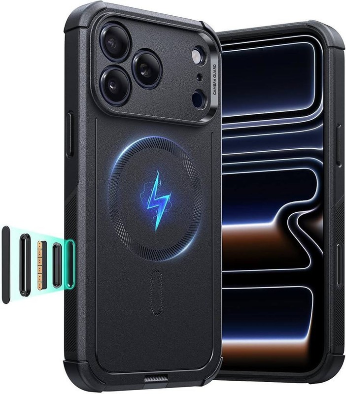ESR for iPhone 17 Pro Max Case, 7X Military-Grade Drop Protection, Black