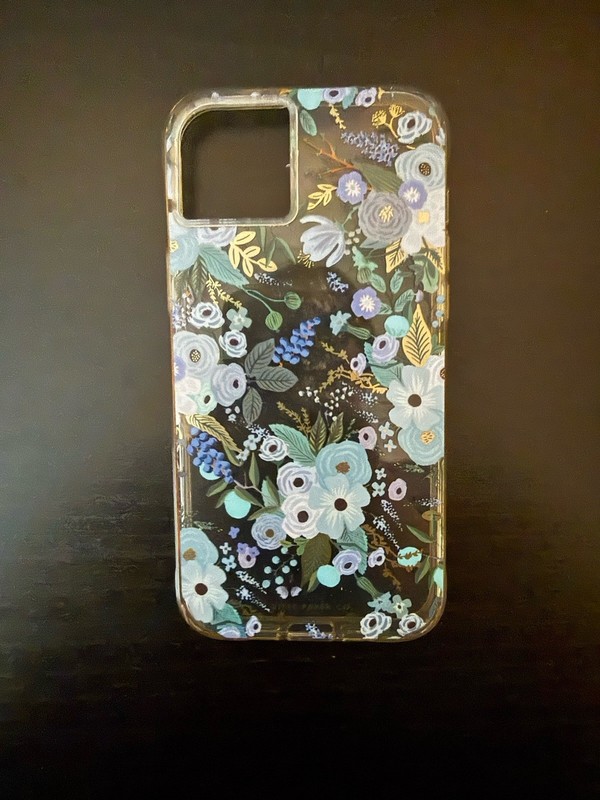 Rifle Paper Co. Floral Transparent Hard Case for Apple iPhone 14 Plus