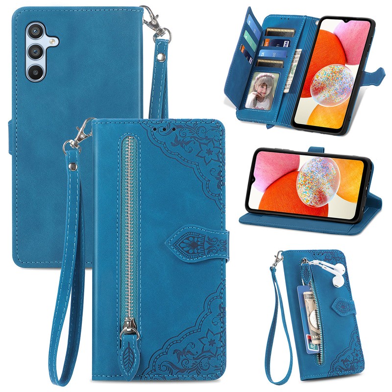Fr Samsung Galaxy A13 A14 A15 A25 A54 5G Leather Wallet Stand Shockproof Case US