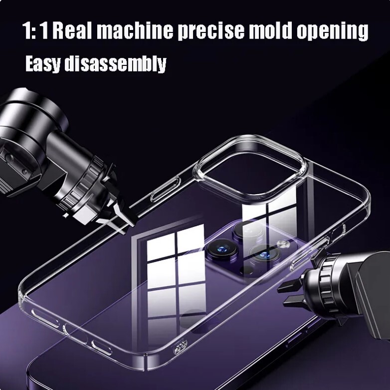 For iPhone 14 13 12 11 Pro Max Mini Soft Silicone Clear Cover Shockproof Case gallery