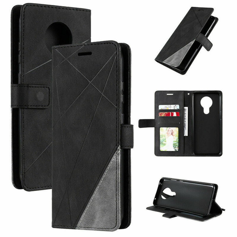 For Nokia 2.4 3.4 5.4 5.3 Magnetic Leather Flip Wallet Flip Case Cover Red Blue