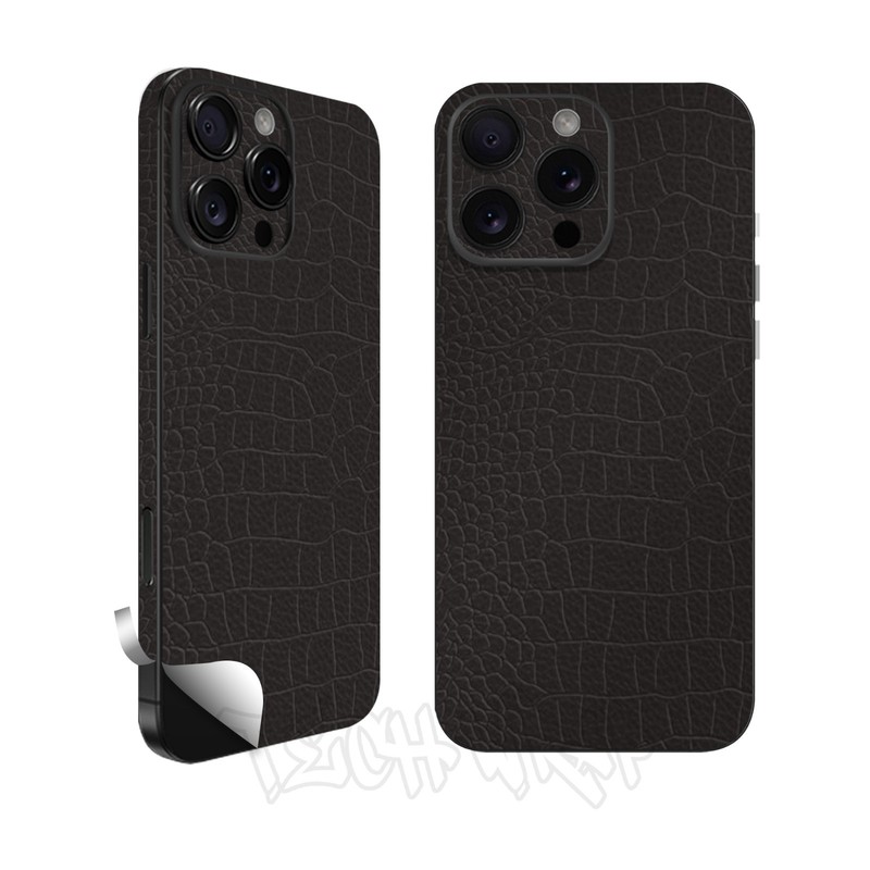 Phone Skin/Phone Wrap For iPhone, Samsung & Android Crocodile Brown leather Skin