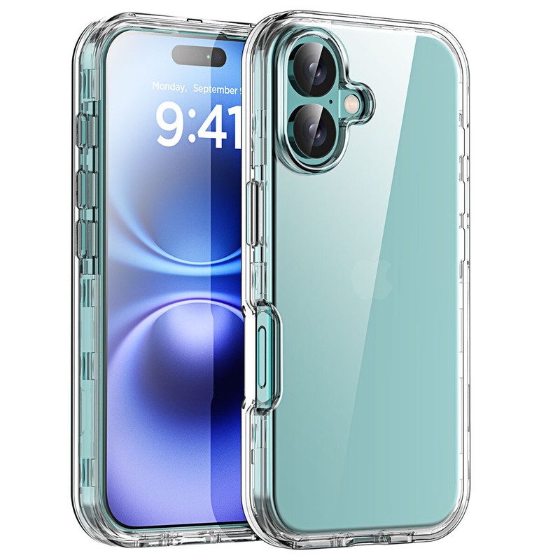 For iPhone 16 Pro Max 14 17 Pro Case Shockproof Heavy Duty 3-Layer Phone Cover gallery