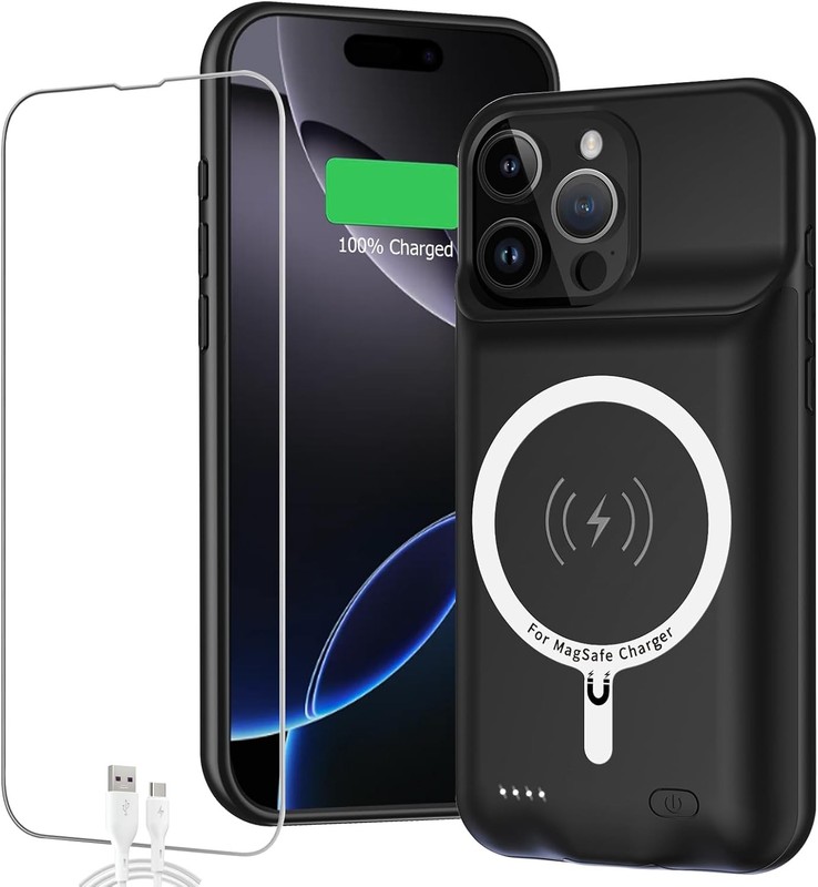 Battery Case for iPhone 16 Pro Full Encircle 10000mAh High Capacity