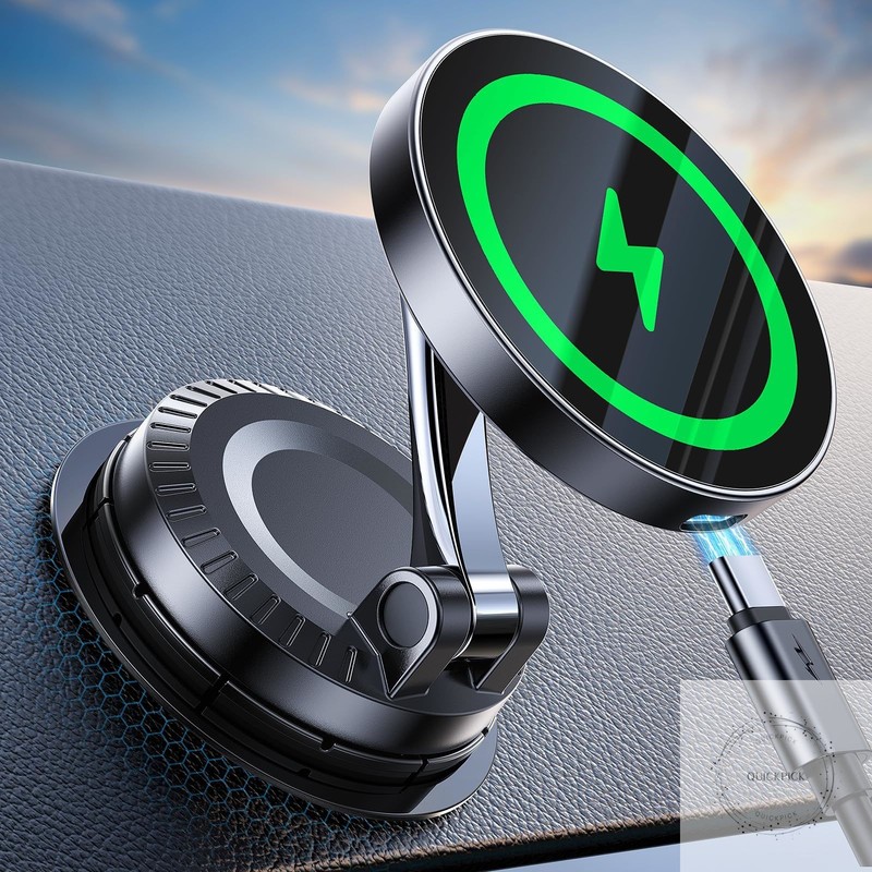 For MagSafe Car Mount Charger【15W Faster Charging】Magnetic Wireless Car Charger
