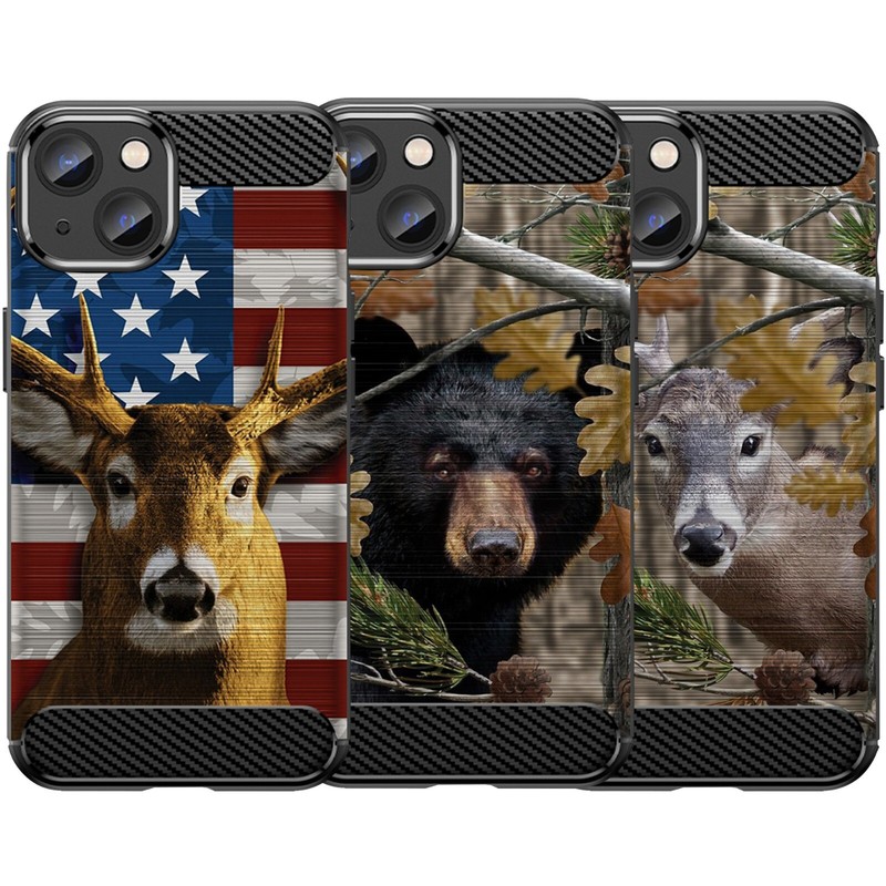 For [iPhone SE/12/13/14/15/16 Pro Max] Camo Deer Flexible TPU Case