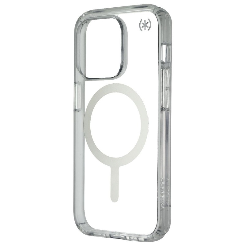 Speck Presidio Perfect Clear Case for MagSafe for iPhone 14 Pro – Silver/Clear