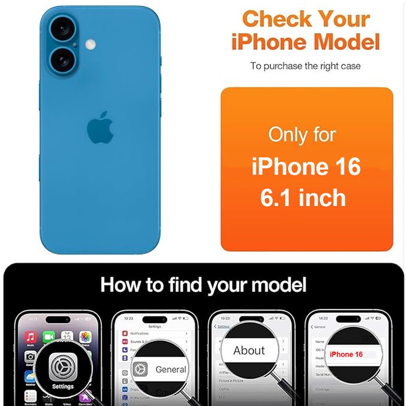 For iPhone 16 Pro Max Plus Case with MagSafe Magnetic Kickstand Shockproof Cover