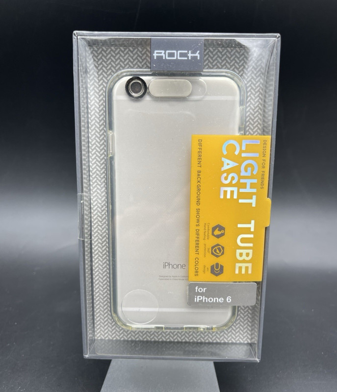 iPhone 6 Case Silver Gray Genuine Rock Light Tube Series Cover for Apple