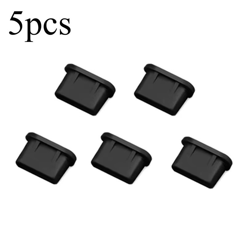 10X Type-C Dust Plug USB Charging Port Protector Silicone Cover for Smart Phone*