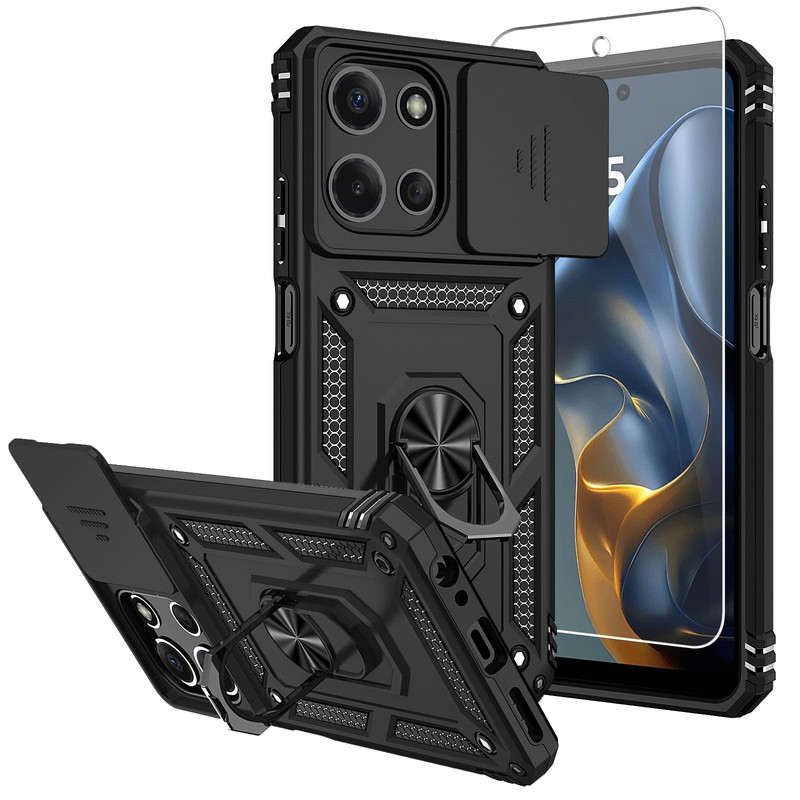 For Motorola Moto G Stylus/G Power/Moto G 5G 2025 Rugged Case +Tempered Glass