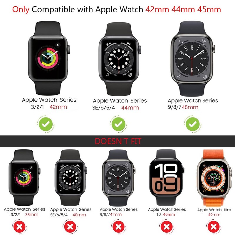 Adjustable Camo Loop for Apple Watch 45mm 42mm Case Shockproof Sports Band Strap gallery