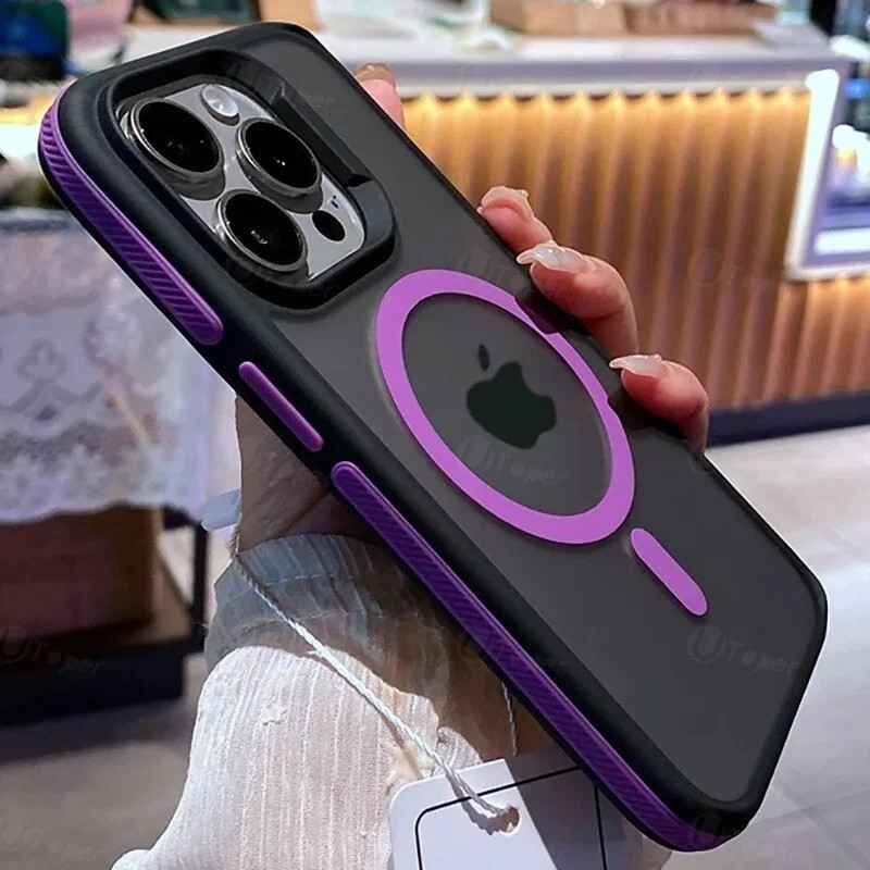 Magnetic Phone Case For iPhone 17 16 15 14 13 12 Pro Max Plus Bumper Hard Cover