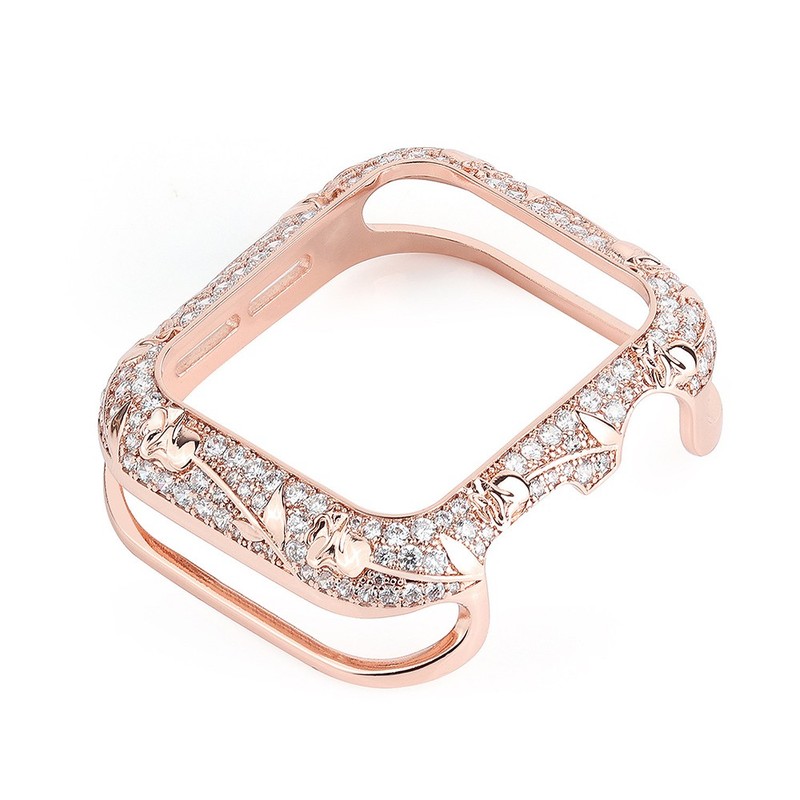 Bling Metal Case Diamond Frame Cover For Apple Watch Series 11 10 9 8 SE 45/46mm gallery