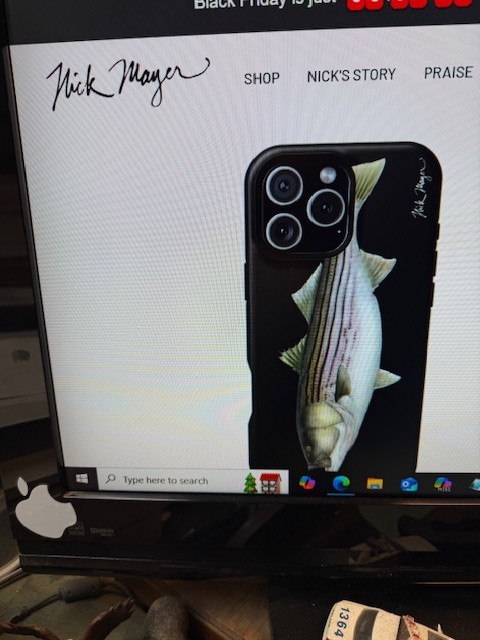 IPHONE 16 PRO MAX PHONE CASE - STRIPED BASS gallery