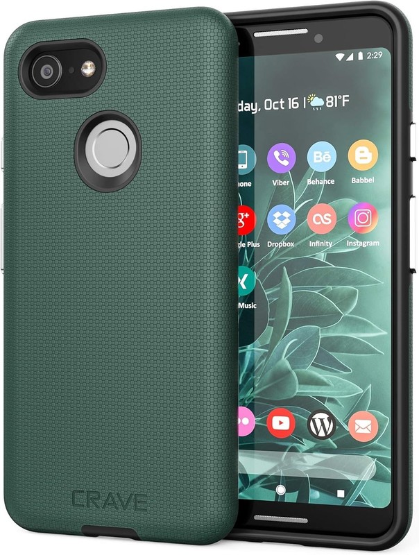Dual Guard for Google Pixel 3 Case, Shockproof Protection Dual Layer Case for Go