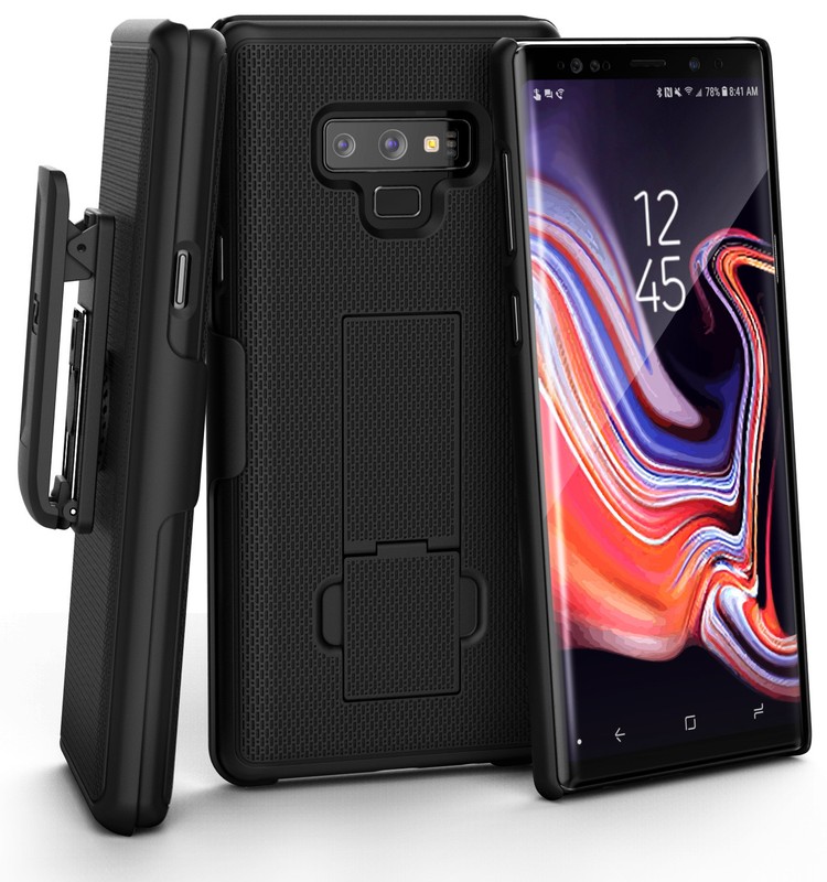 Encased For Galaxy Note 9 Belt Case, DuraClip Series Slim Fit Holster Combo