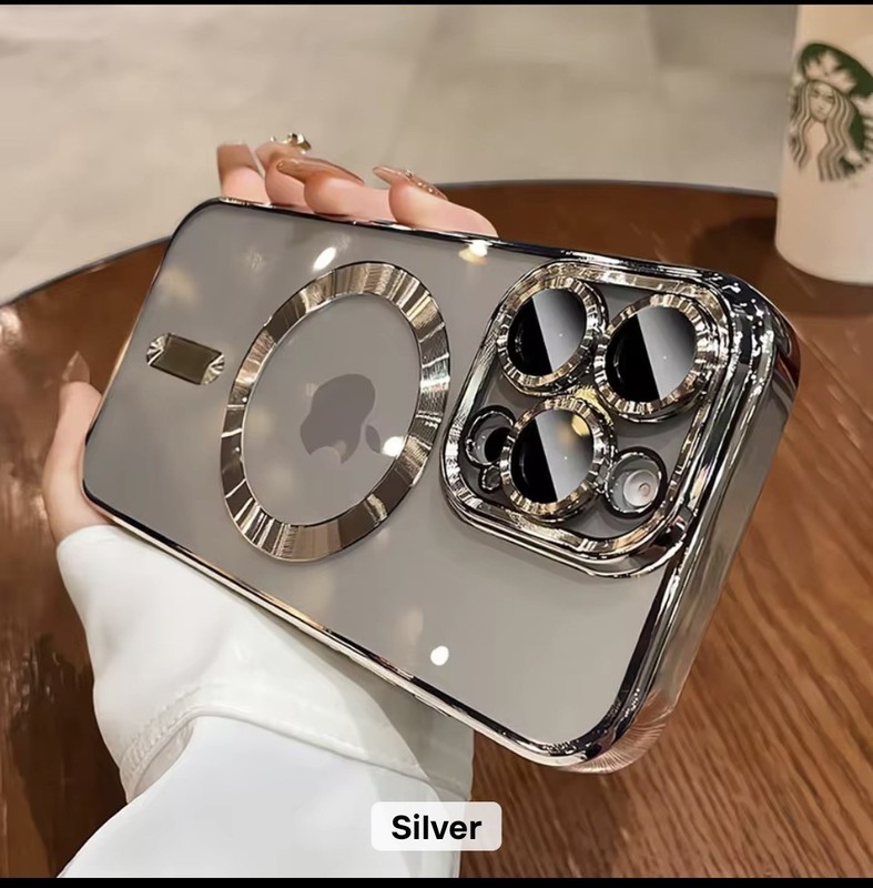 Magnetic Case for Apple iPhone 16 17 black silver pro max Gold 11 pro Green blue gallery