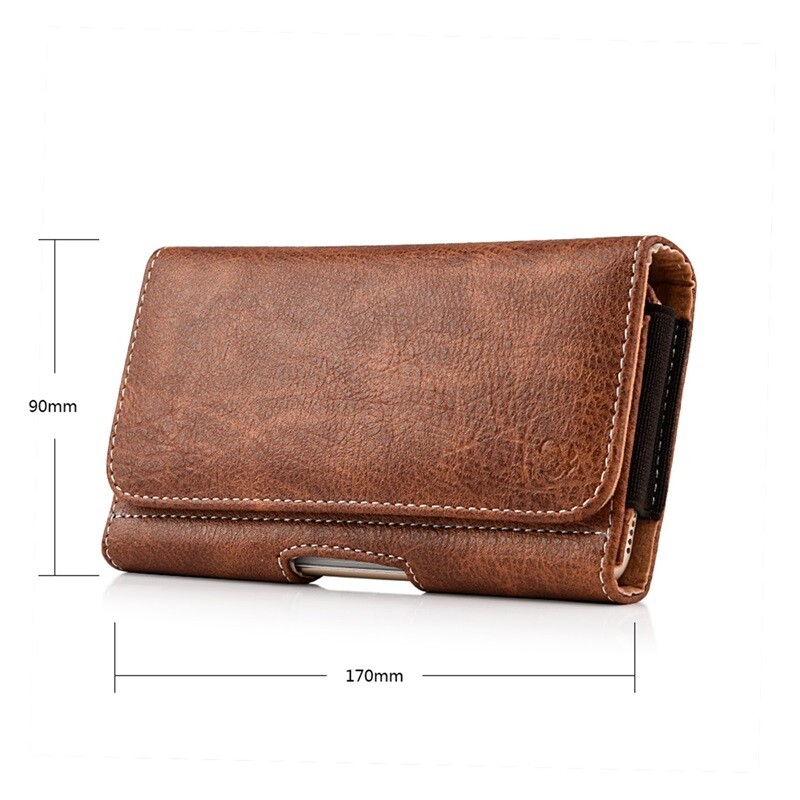 For Apple iPhone 6 Horizontal Leather Belt Clip Holster Pouch Case Cover-Brown gallery