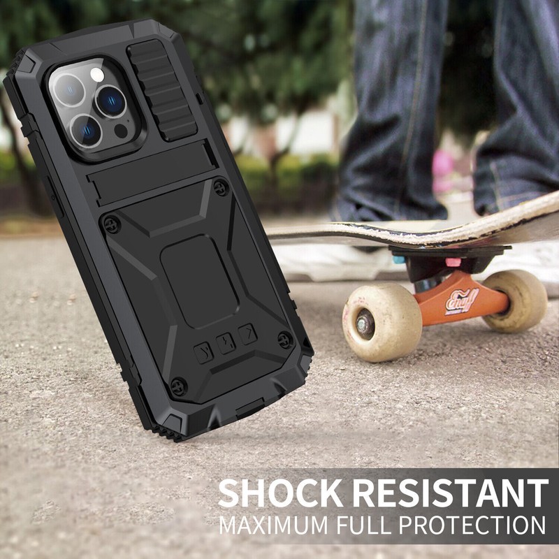 For iPhone 16 15 Pro Max 14 13 12 11 MAX Shockproof Aluminum Gorilla Glass Case gallery