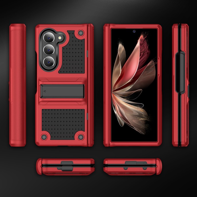 For Samsung Galaxy Z Fold6/5 Shockproof Hinge Protection Stand Case Screen Cover gallery