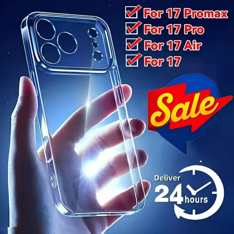 For iPhone 17 Pro Max/Air/17 Pro Ultra-thin Shockptoof Cover Soft Clear TPU Case gallery