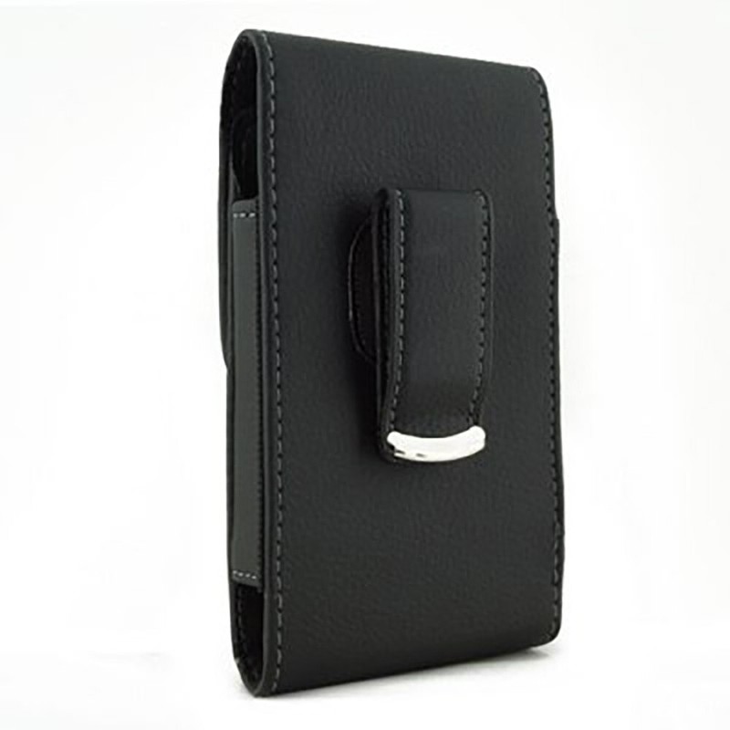 Leather Wider Pouch For iPhone Xs Max A1921 Fits W/ Any Cover Case 6.5x3.5x0.8" gallery