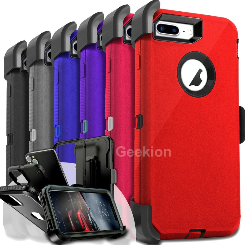 Shockproof Case For iPhone 12 Mini 11 Pro Max Xr Xs 6 8 7 Plus Case + Belt Clip