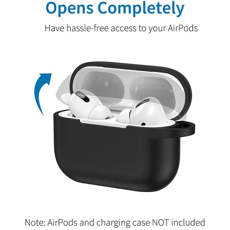 Silicone Case Cover with Keychain Protective Skin for Apple AirPods Pro Gen gallery