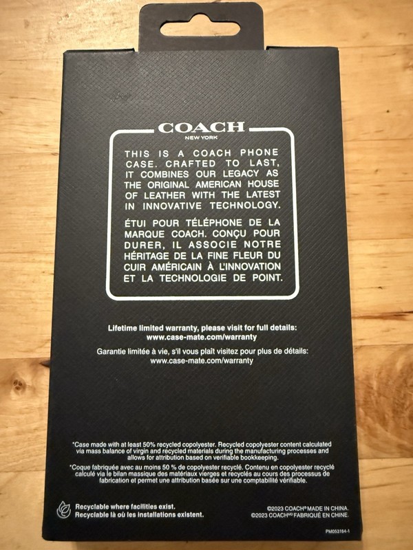 Coach Signature Canvas Slim Wrap Phone Case for iPhone 15 Pro gallery