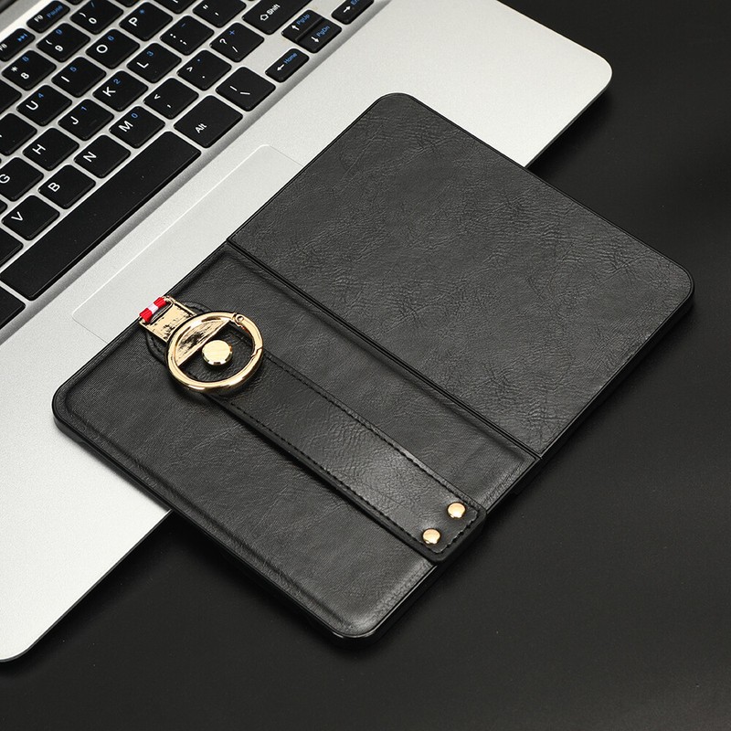 For Microsoft Surface Duo Wristband Case Luxury PU Leather+PC Book Phone Cover