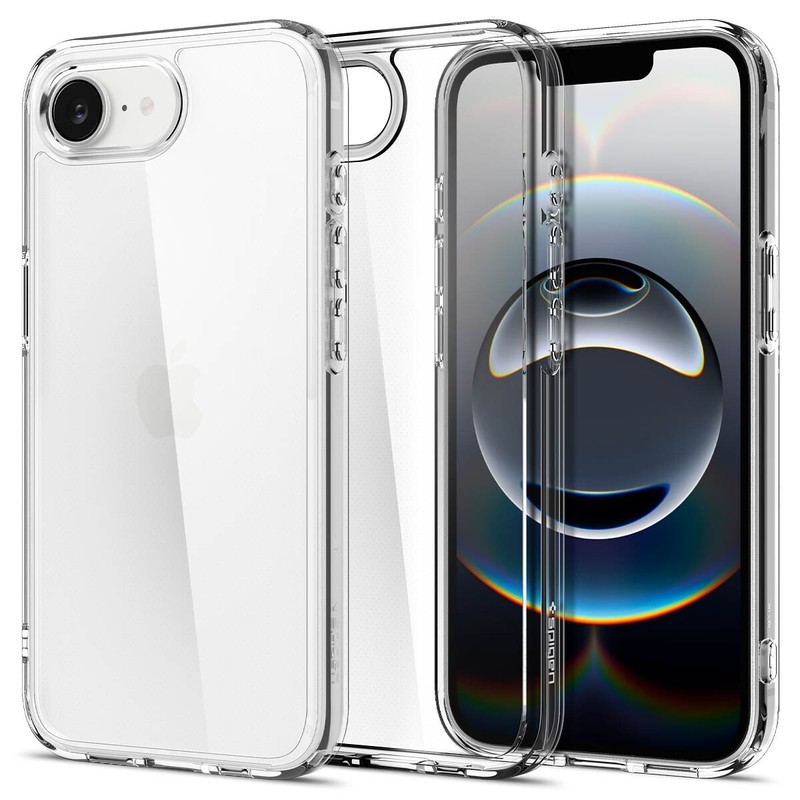 For iPhone 16e | Spigen Ultra Hybrid Crystal Clear Shockproof Phone Case