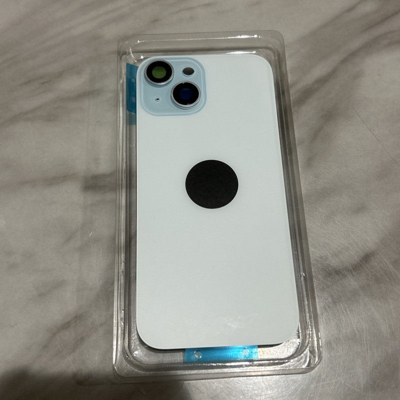 Back Glass replacement For iPhone 15 Rear Cover with metal magnet