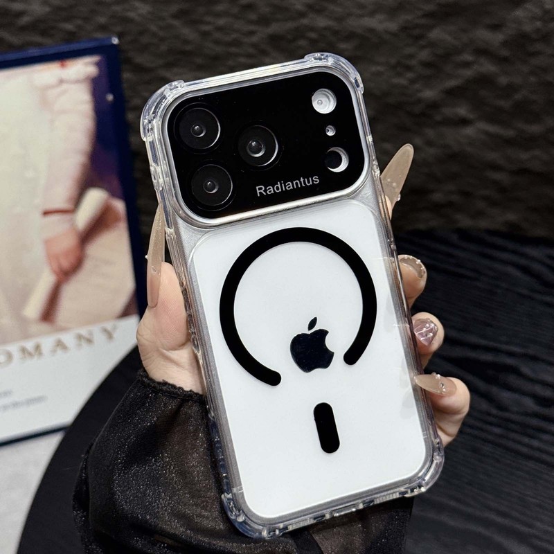 For iPhone 15 16 17 Pro Max Plus Shockproof Magnetic Mag Safe Case W/ Lens Cover