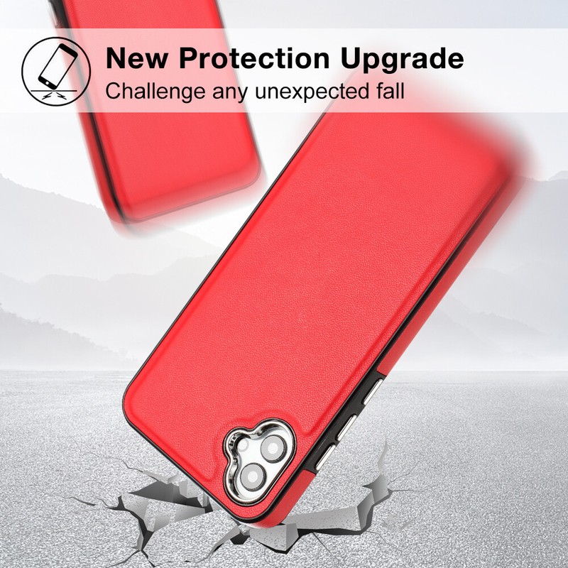 For Samsung Galaxy A04E Stylish Leather Phone Cover New gallery