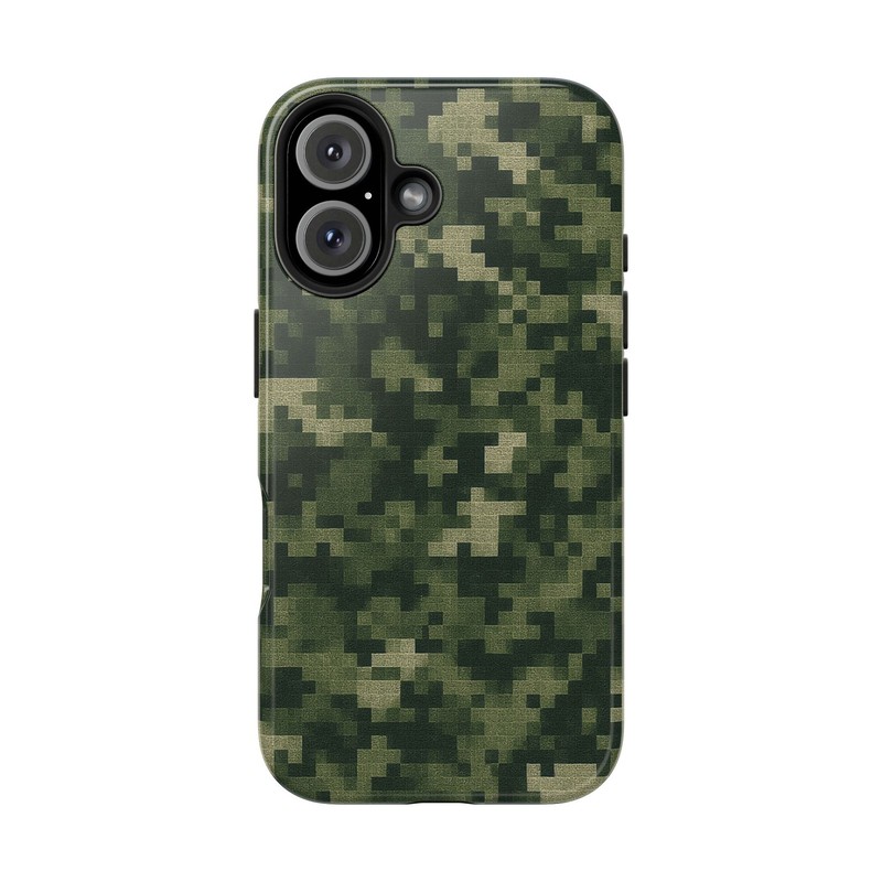 Digital Camouflage Phone Case, Tough Protection Gift for Outdoors men, Durable