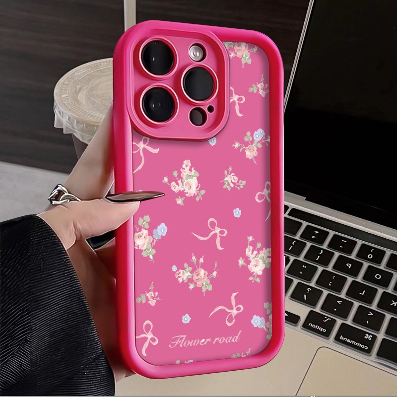 Bowknot Flower Case For Motorola E13/E14/E15/G15/G55/G84/G85/G86 Phone Cover Hot gallery