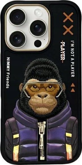 Nimmy Cool & Cute 2.0 Gorilla Case for iPhone 16 Pro Max 6.9″ Black