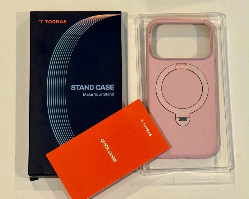TORRAS OSTAND Q3 360 Silicone iPhone 17 Pro 6.3″ PINK Case MagSafe NEW