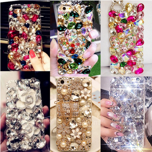Shock Bling Crystal Pearl Rhinestone Hard Clear Back Case For Galaxy S22 Ultra +